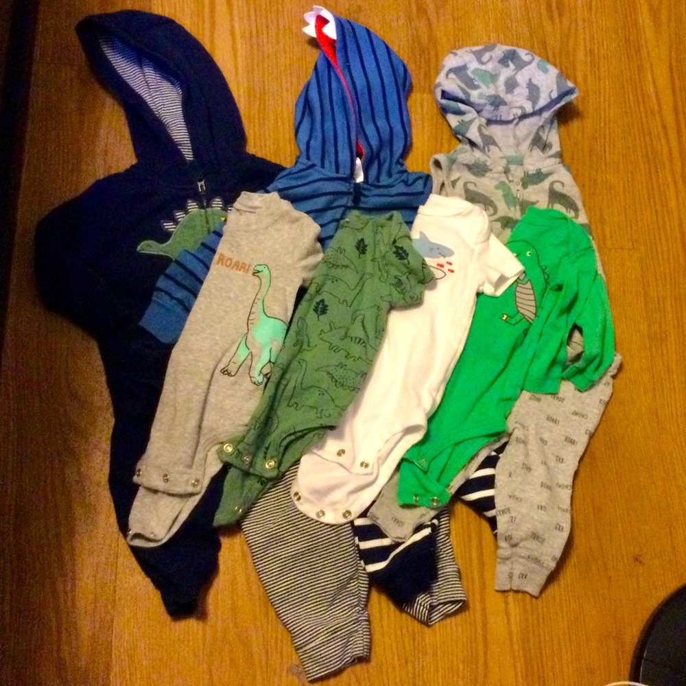 BabyBoy 6month Outfits Dinosaur Shark Carter’s
